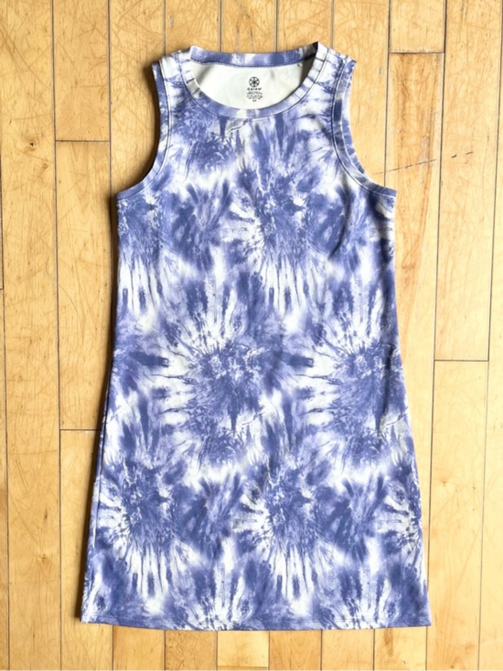 GAIAM Tie‑Dye Sleeveless Tank Dress Size Small